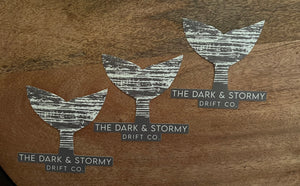 Dark & Stormy Whale Tail Sticker